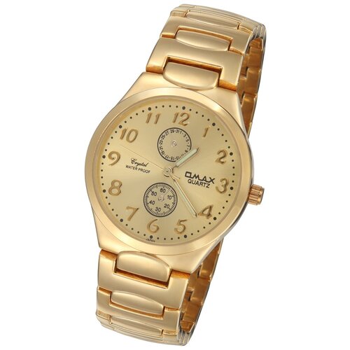 Наручные часы на браслете Omax HBJ 155-2-3 цвет золотистый с золотистым циферблатом