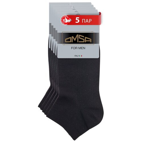 Носки Omsa, 5 пар, размер 45-47, черный носки status 5 пар размер 45 47 черный