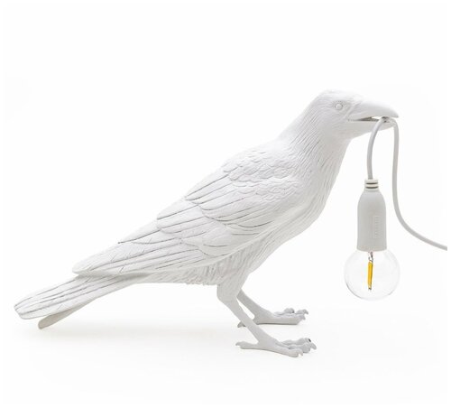 Настольная лампа Seletti Bird Lamp White Waiting designed by Marcantonio Raimondi Malerba - неоригинал