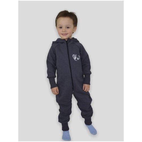 фото Комбинезон утеплённый из футера детский / комбинезон для мальчка из футера / комбинезон для девочки из футера / размер 116 butikfurs