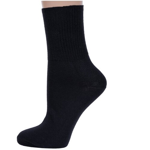 фото Женские носки брестский чулочный комбинат высокие, размер 25, черный