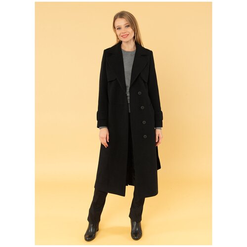 фото Пальто 62, sezalto, размер 48, черный
