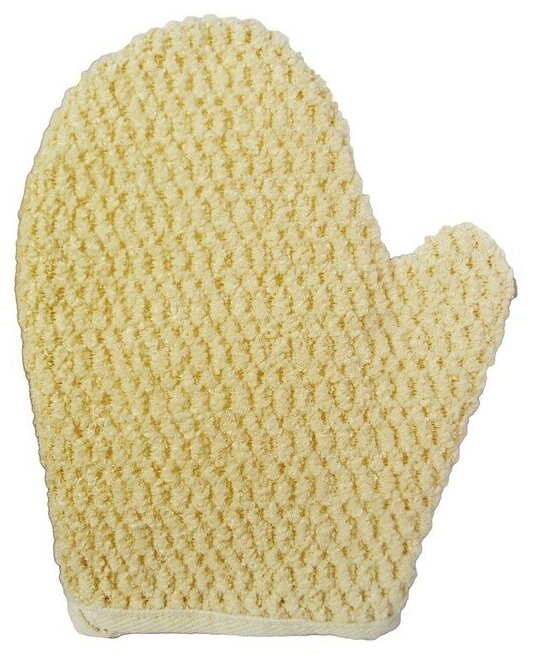 Мочалка Beauty Format натуральная рукавица хлопковый шенилл (58706-7238) 3286296