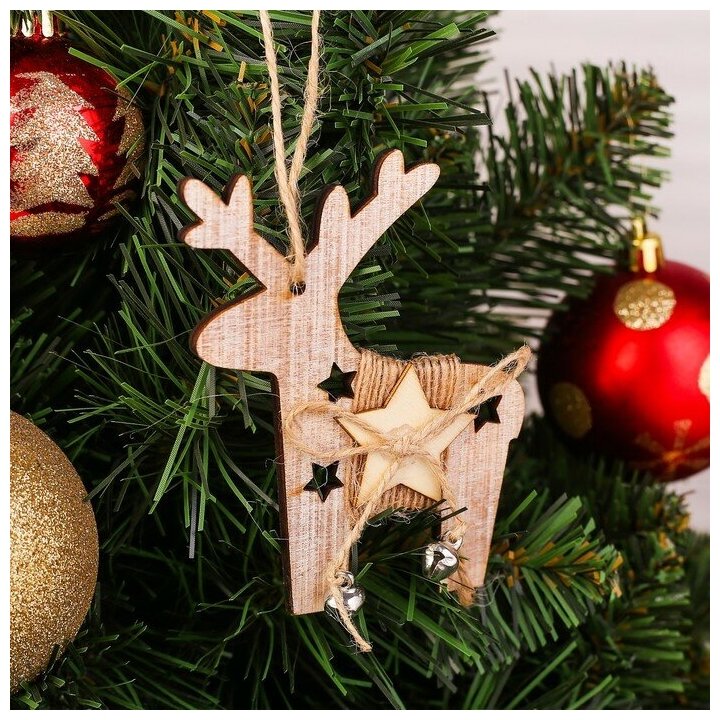 NNB Подвеска новогодняя «Олень с колокольчиками» — купить по низкой ...