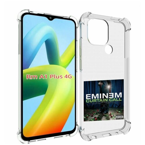 Чехол MyPads Eminem CURTAIN CALL, THE HITS для Xiaomi Redmi A1 Plus + задняя-панель-накладка-бампер