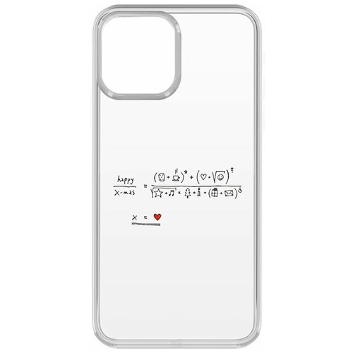 Чехол-накладка Krutoff Clear Case Праздничная формула для iPhone 13 чехол накладка krutoff clear case витраж 2 для iphone 13 pro