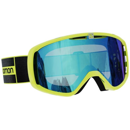 фото Маска salomon aksium neon yellow/uni mid blue