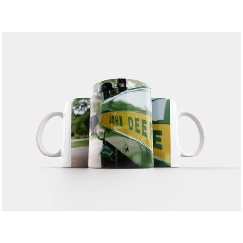 фото Кружка "джон дир, трактор, зеленый" 320 мл lotsprints