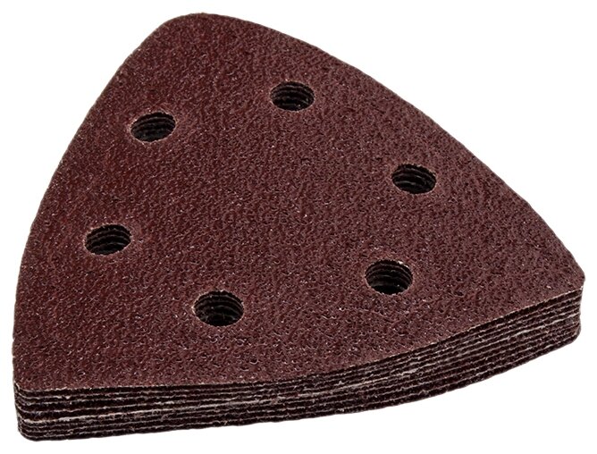 Дельтавидный шлифовальный лист Практика VELCRO 240-430 (93 мм, Р40, 10 шт.)