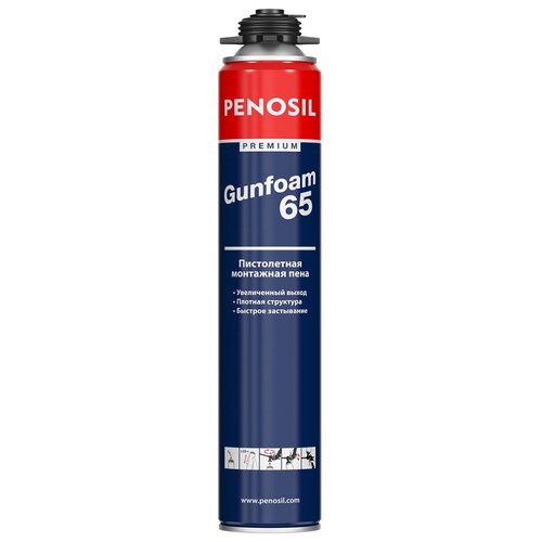 Пена монтажная PENOSIL PREMIUM GUNFOAM 65 профи 870 МЛ 365₽