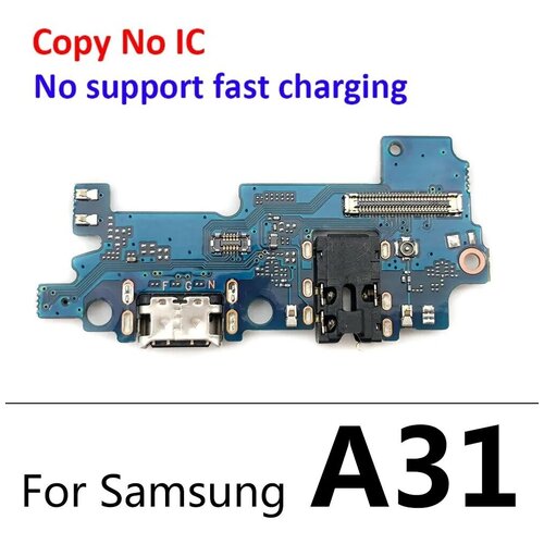 Шлейф для Samsung A315F (A31) плата системный разъем/разъем гарнитуры/микрофон