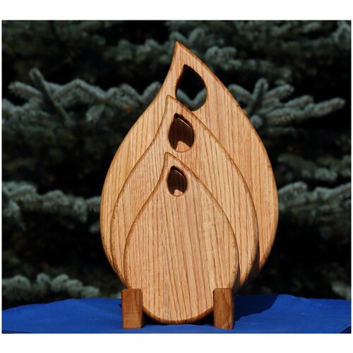 фото Разд. доска "олона" - малый - натуральный дуб wave kitchen