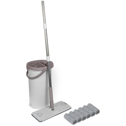 Швабра с отжимом и ведром Redna Oval цвет зеленый