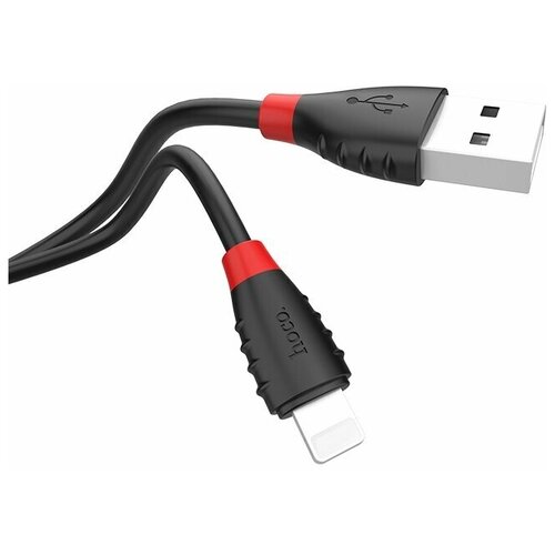 Кабель HOCO USB X27 Excellent Lightning 8-pin, 1.2м, 2.4A,TPE (черный)