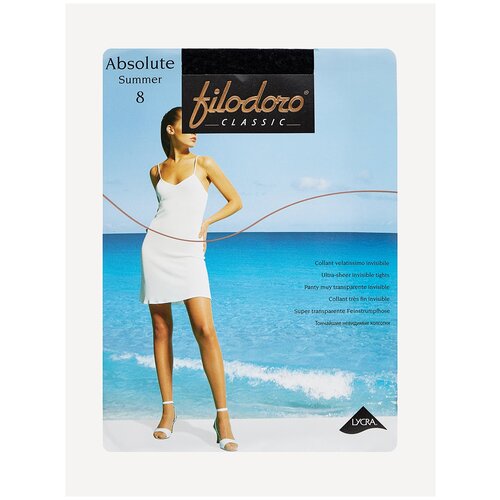 фото Колготки filodoro classic absolute summer, 8 den, размер 2, черный