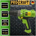 Шуруповерт ProCraft PB1350, 300 Вт, без аккумулятора - изображение