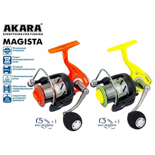 Катушка Akara Magista AFM 2000 3+1bb катушка akara magista afm 2000 3 1bb