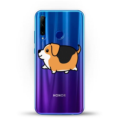 фото Силиконовый чехол толстый бигль на honor 10i andy & paul