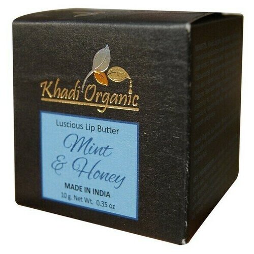 Купить Бальзам для губ Мята и мед с маслами и экстрактами трав Khadi Organic 10г, Indian Khadi