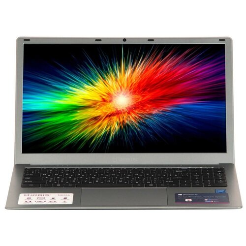 156 Ноутбук Irbis NB266 NB266 серый - 1920x1080 IPS Intel Pentium J3710 ядра 4 х 16 ГГц 4 ГБ eMMC 128 ГБ Intel HD Graphics Windows 10 Home 4591800₽