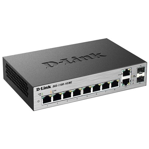 D-Link Managed L2 Metro Ethernet Switch 81000Base-T, 2Combo 1000Base-T/SFP, Surge 6KV, CLI