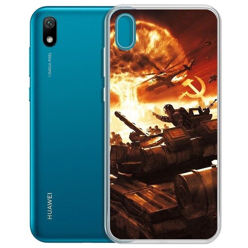 Чехол-накладка Krutoff Clear Case Красная Угроза для Huawei Y5 (2019)/Honor 8S/8S Prime чехол накладка krutoff soft case пряник для honor 8s prime черный
