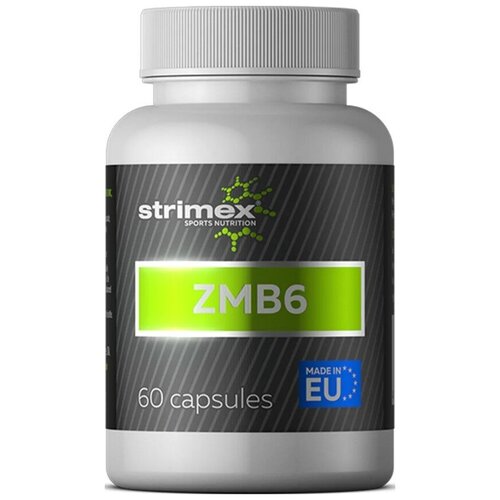 ЗМА Strimex ZMB6, 60 капсул Цинк магний витамин B6