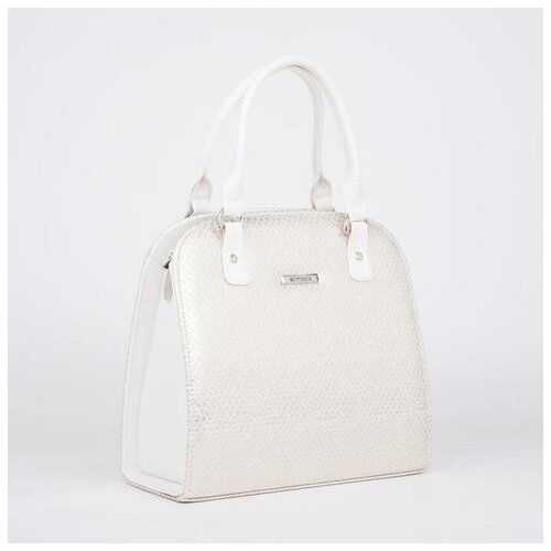 фото Тоут, отдел на молнии, наружный карман, длинный ремень, цвет белый нет бренда