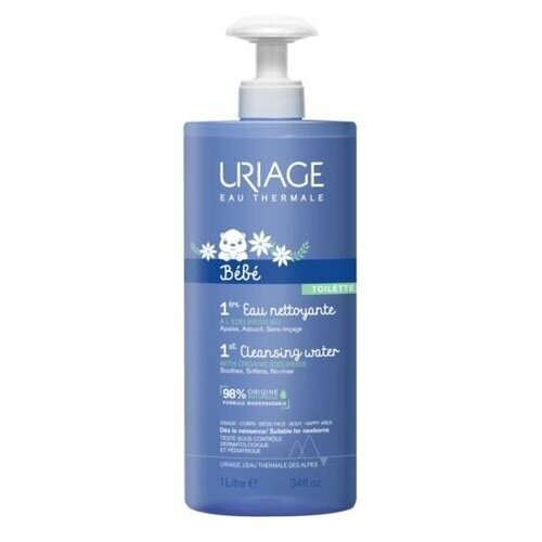 Вода Uriage Bebe 1st Cleansing Water TOILETTE, 500 мл мягкая очищающая вода для лица pekah pure therapy mild cleansing water 500ml