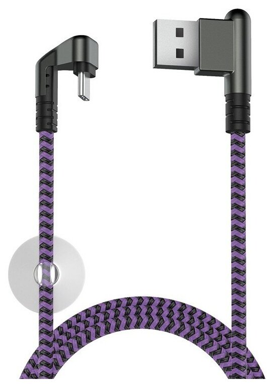 Кабель X-Game Neo USB 2.0 - USB Type-C, 2.1А (violet) Olmio - фото №4