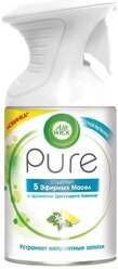 Air Wick аэрозоль Pure 5 эфирных масел, цветущий лимон, 250 мл