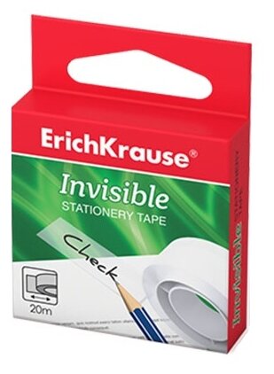 ErichKrause Клейкая лента Invisible (40198) 20 м