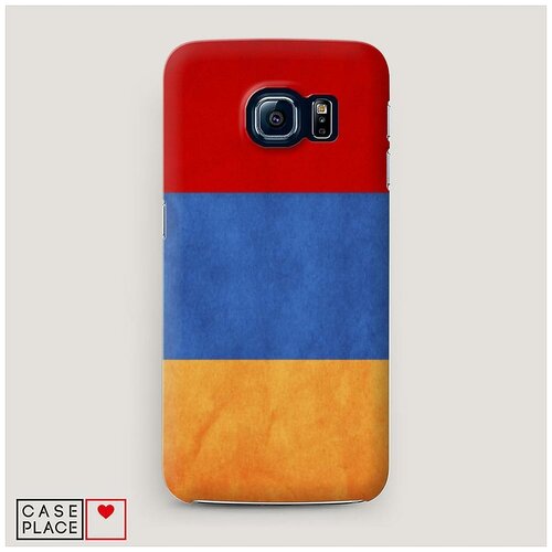 фото Чехол пластиковый samsung galaxy s7 edge флаг армении case place