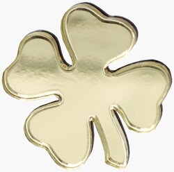 Брошь Четырехлистник / quatrefoil, brooch, aurum