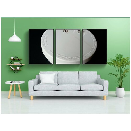 фото Набор модулных постеров для интерьера "курить, детектор, пожар" 60x90 см. в тубусе, без рамки lotsprints