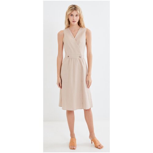 фото Платье zarina, размер 46(m), бежевый