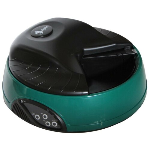 Автокормушка Petwant PF-04A 4 секции с отд. для льда, зеленая