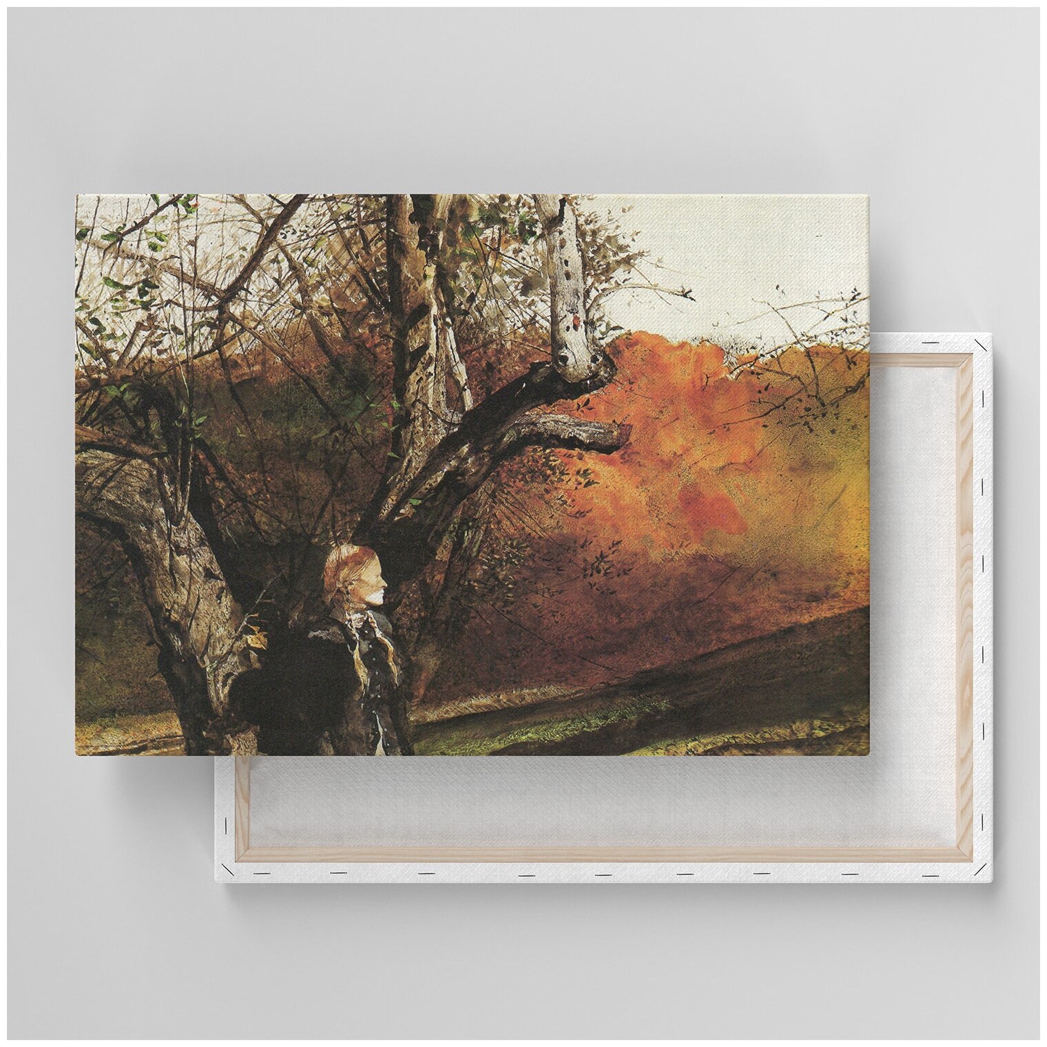 Картина на холсте с подрамником / Wyeth Andrew - Autumn / Уайет Эндрю