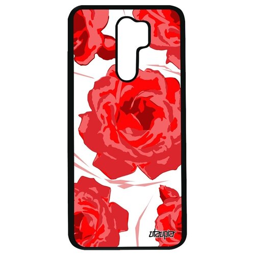 фото Новый чехол на телефон // xiaomi redmi 9 // "цветы" дизайн романтика, utaupia, красный