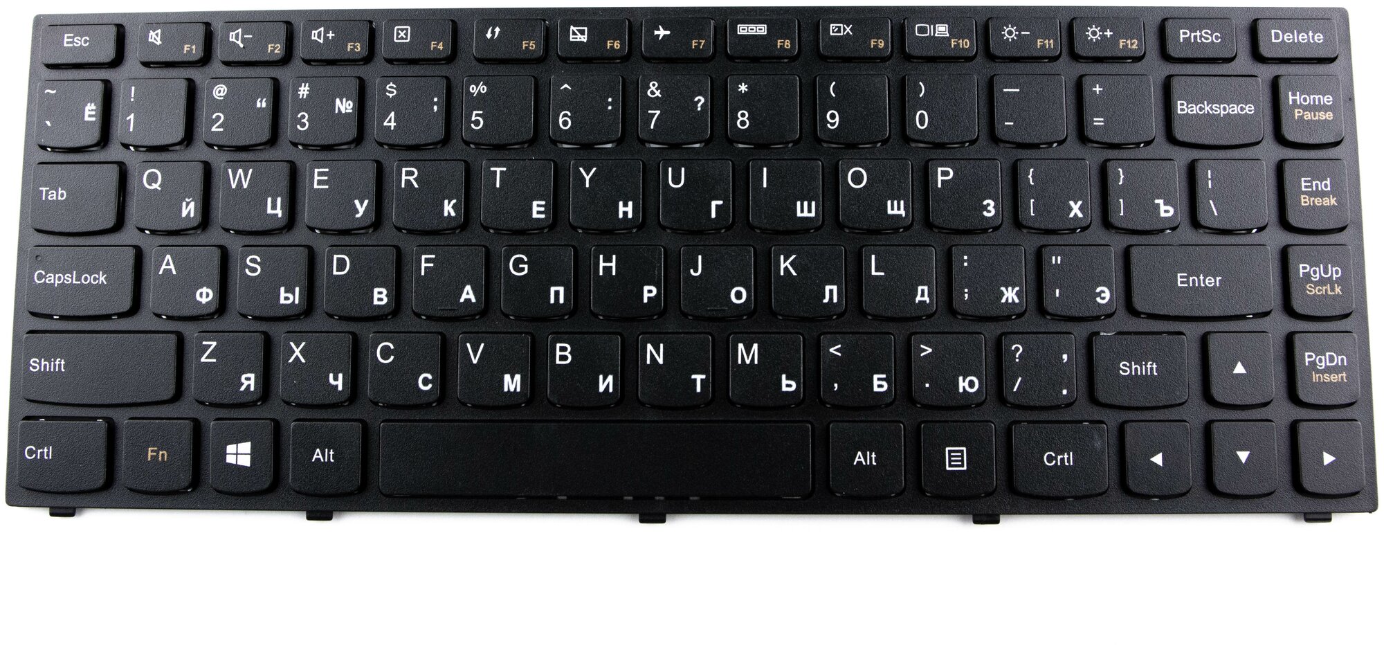 Клавиатура для ноутбука Lenovo Yoga 13 Series Г-образный Enter Черная с черной рамкой PN 9Z N7GPN P01 1541₽