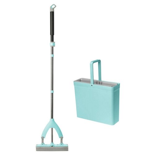 Комплект для уборки швабра ПВА с ведром для отжима, зап. насадка You