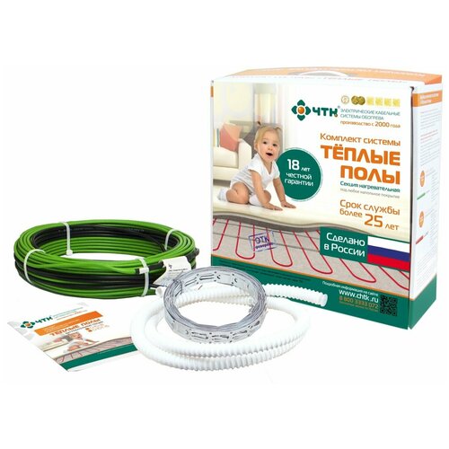Комплект тёплого пола Чуваштеплокабель КСНТ-18 -214 Вт 3361₽