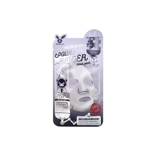 фото Elizavecca тканевая маска с молочными протеинами power ringer mask pack milk deep