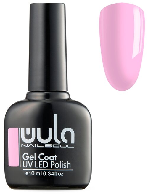 WULA гель-лак для ногтей Gel Coat, 10 мл, 42 г, 498 разбеленный розовый