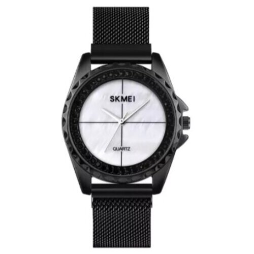 фото Часы наручные женские, кварцевые, белый, магнитная застежка 1710white skmei