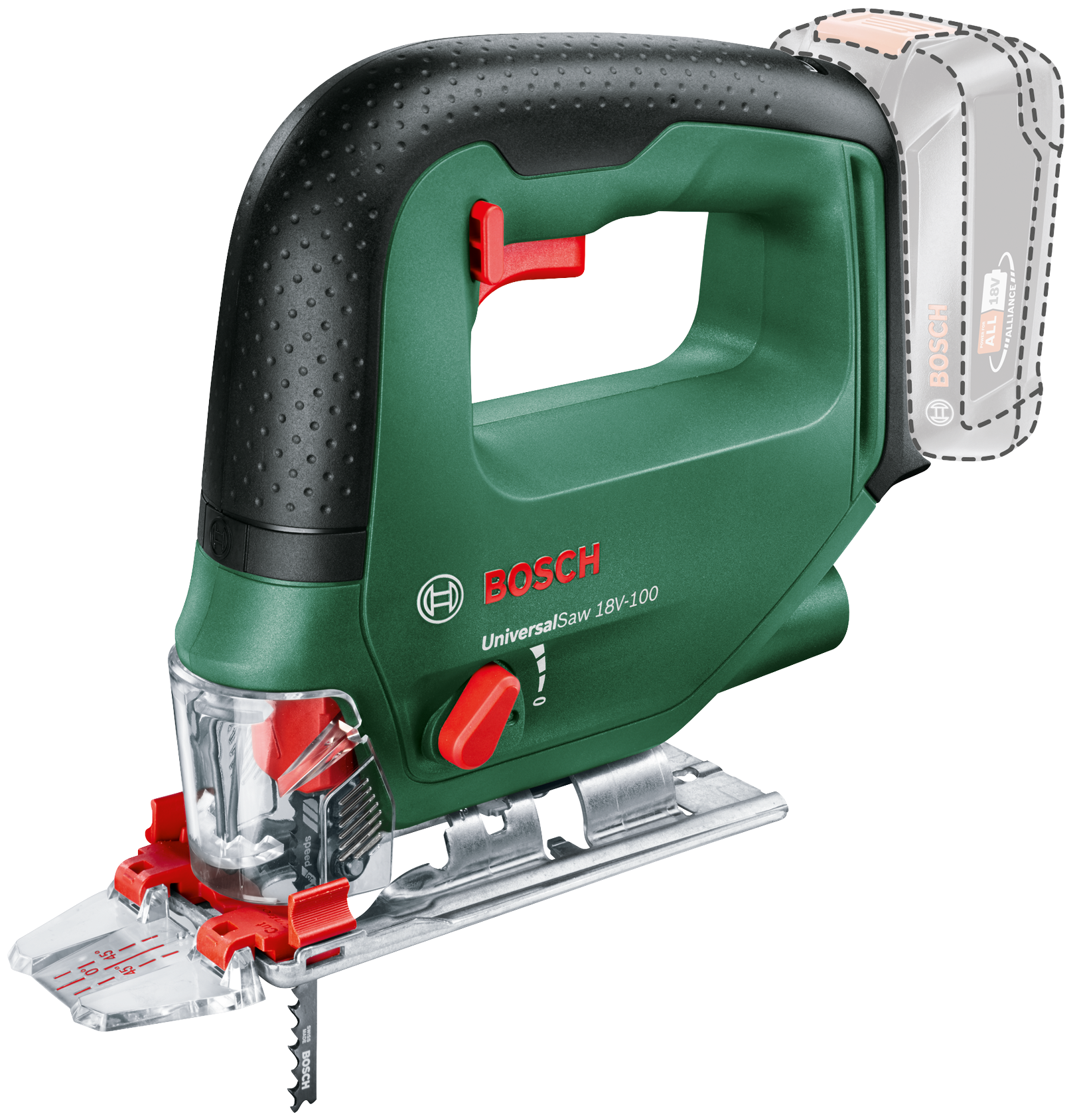 Лобзик аккумуляторный Bosch Universalsaw 18V-100, 18 В Li-ion без АКБ и ЗУ