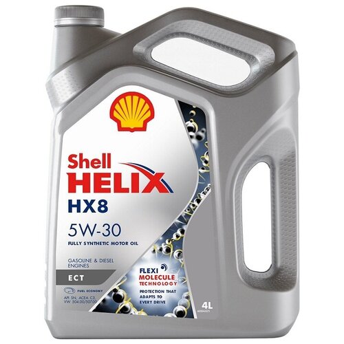 фото Моторное масло shell helix hx8 ect 5w-30 4+1