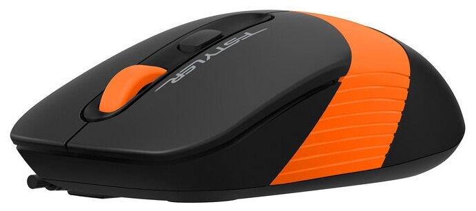 Мышь A4Tech Fstyler FM10 черныйоранжевый оптическая 1600dpi USB 4but