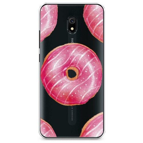 фото Силиконовый чехол "пончики с розовой глазурью" на xiaomi redmi 8a / сяоми редми 8а case place