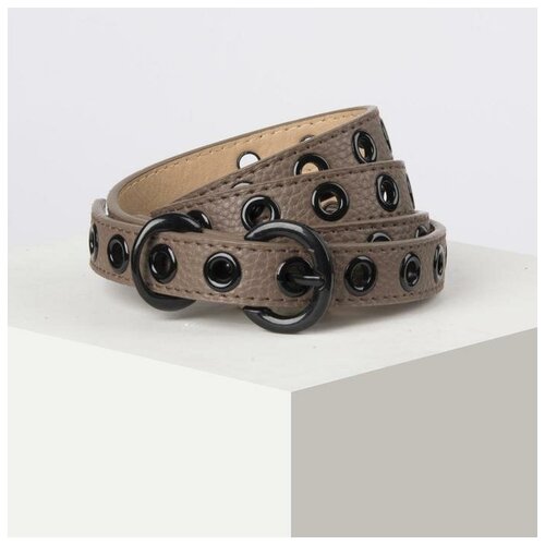 фото Ремень жен 03-01-03-01 ася, 1,8*0,2*110см, флотер, пряжка металл, корич 5140234 сима-ленд